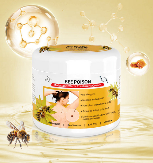 🐝🐝 QIAWI™ BEE POSON MOLE AND WART TREATMENT CREAM(👨⚕AAD RECOMMENDS)