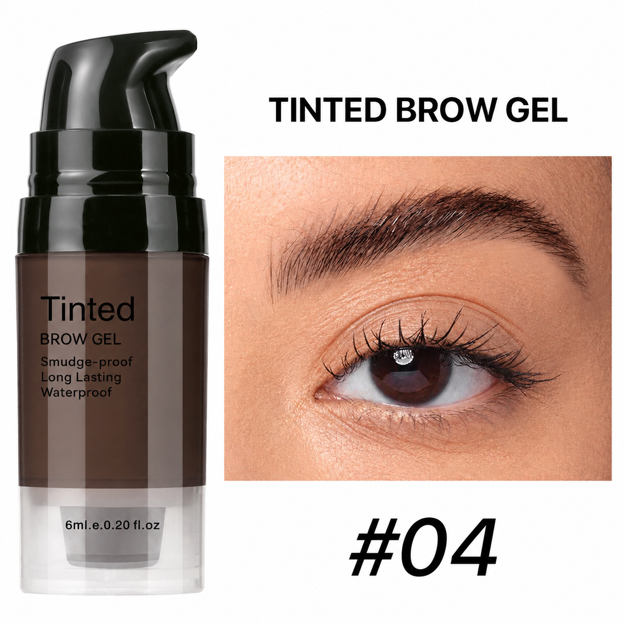 3D Brow Sculpt Tinted Eyebrow Gel – Natural Fuller-Looking Brows, 24H Waterproof & Smudge-Proof Hold