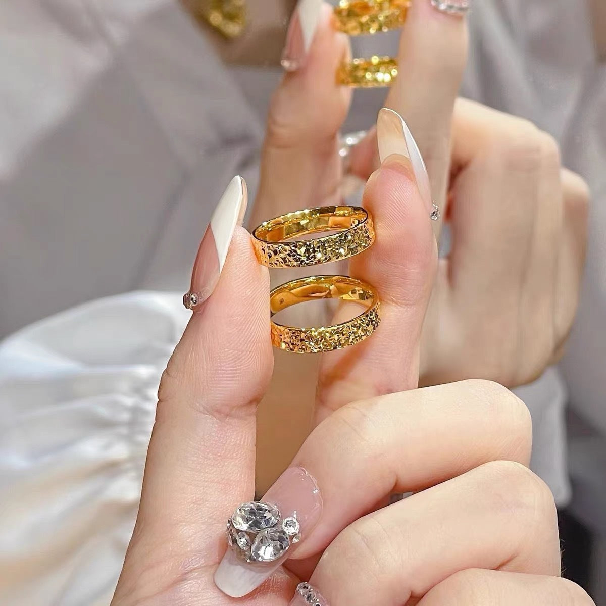 💥Last day promotion 80% off - 🔥Lymphatic Magnetic Gypsophila Ring🔥🔥