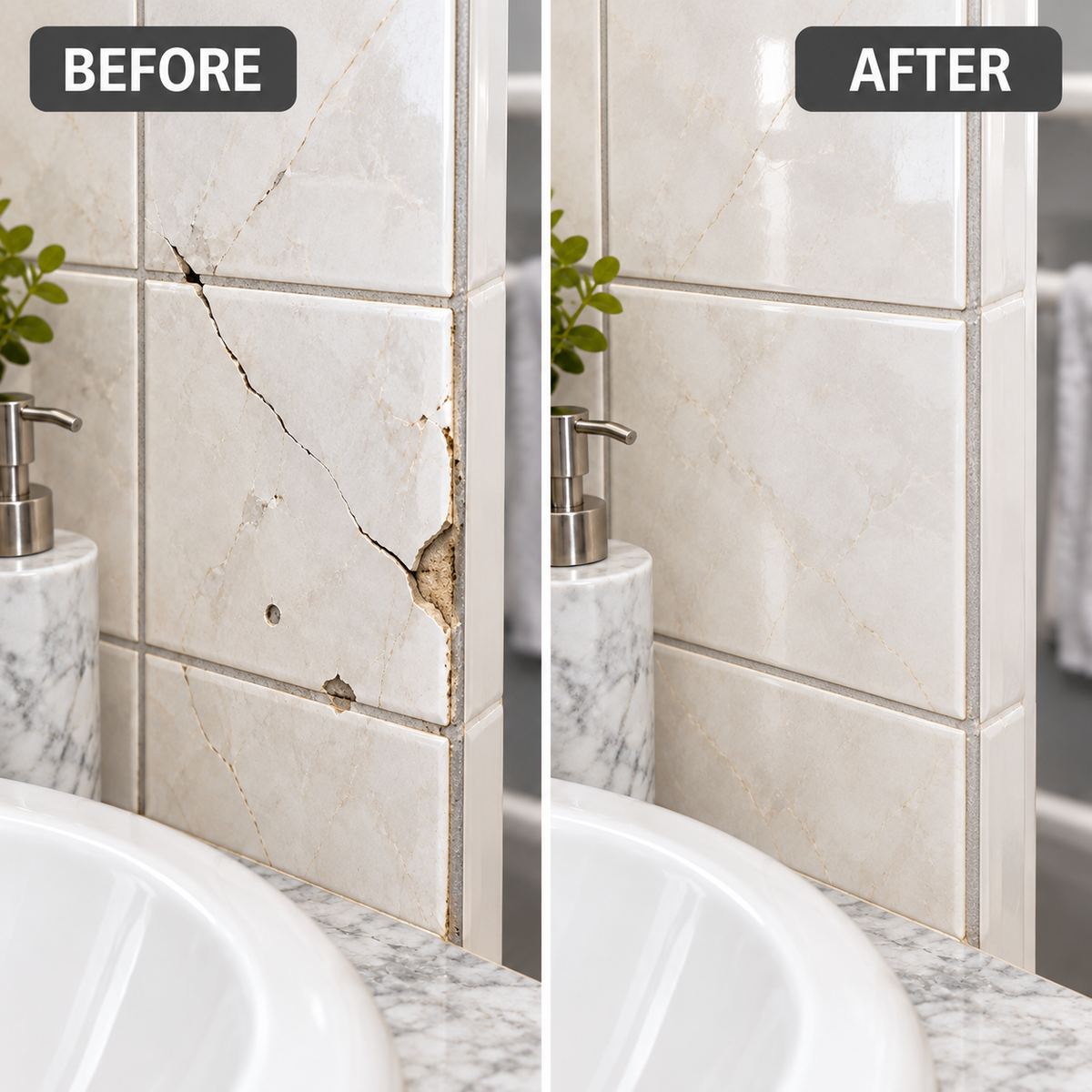 Ceramic & Marble Repair Kit – Restore Cracks, Chips & Holes for a Like-New Finish