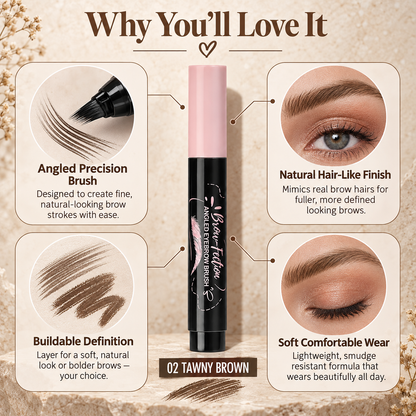 LIMITED OFFER: Buy 2 Get 1 Free | Precision Angled Eyebrow Brush for Soft, Defined Brows