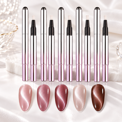 6-in-1 Cat Eye Nail Gel Pen – Easy Magnetic Nail Art at Home