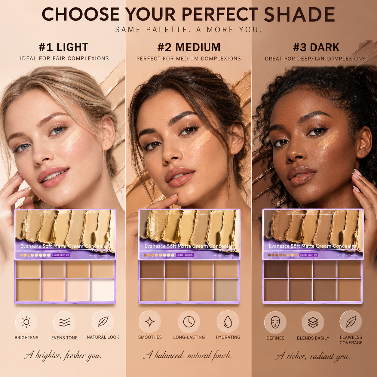 Full Complexion Coverage & Custom Shade Matching