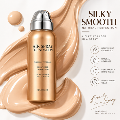 Waterproof & Sweat-Resistant Spray Foundation with Lightweight
