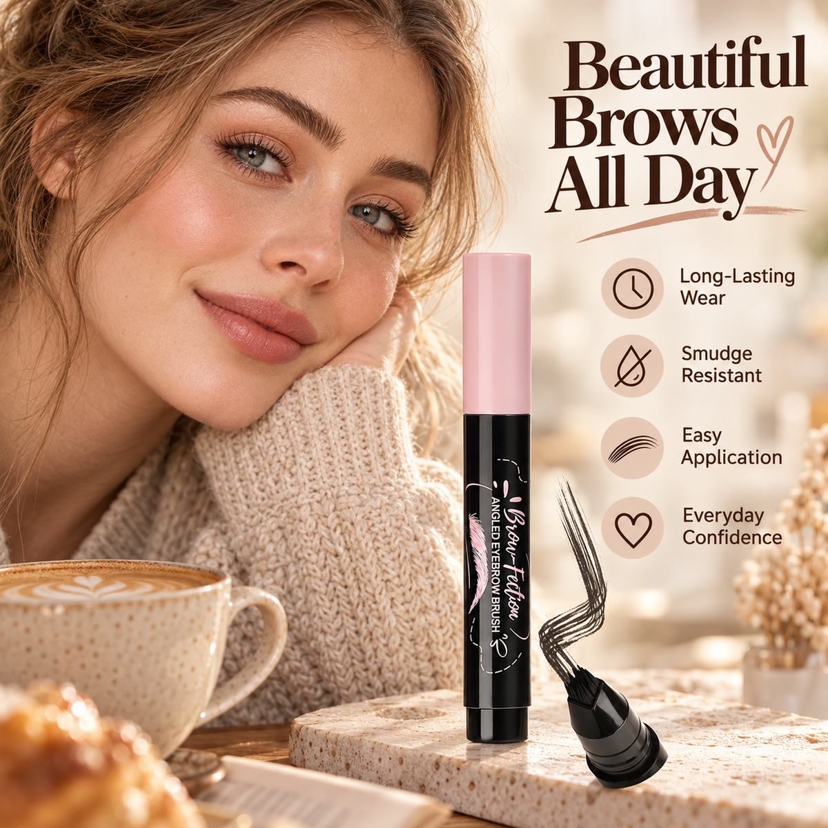 LIMITED OFFER: Buy 2 Get 1 Free | Precision Angled Eyebrow Brush for Soft, Defined Brows