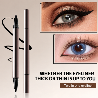 🔥 2-In-1 Waterproof Eyeliner Pen With Correction Tip