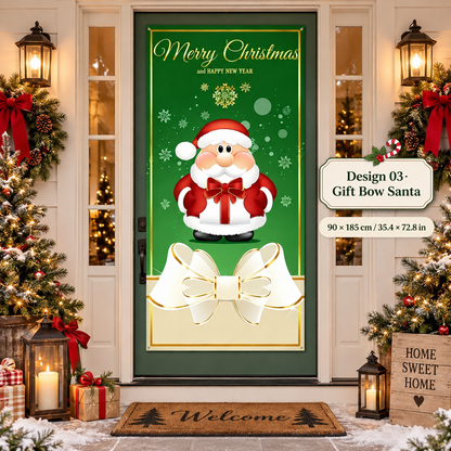 🎄 50% OFF NOW! Christmas Front Door Decoration – Festive Santa, Elf & Holiday Door Cover – Easy Installation in Under 1 Minute