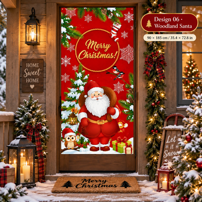🎄 50% OFF NOW! Christmas Front Door Decoration – Festive Santa, Elf & Holiday Door Cover – Easy Installation in Under 1 Minute