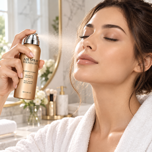 Waterproof & Sweat-Resistant Spray Foundation with Lightweight