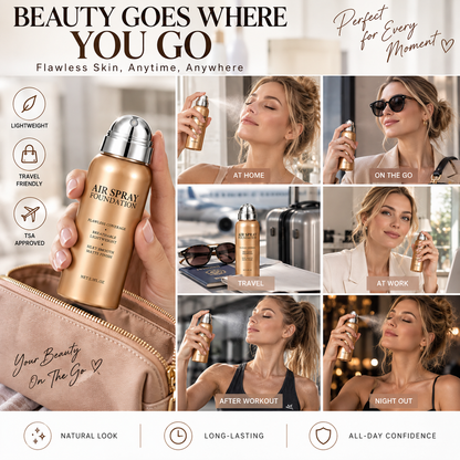 Waterproof & Sweat-Resistant Spray Foundation with Lightweight
