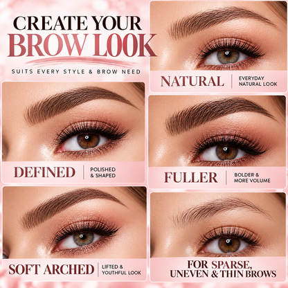 4-Tip Waterproof Eyebrow Pen | Natural Hair-Like Strokes