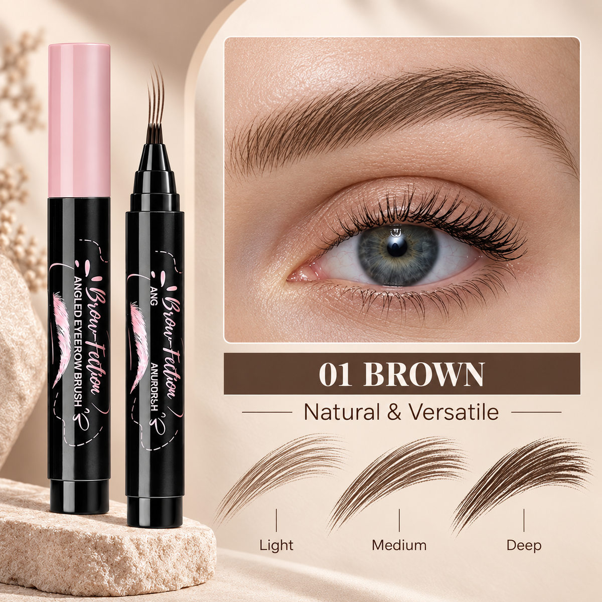 LIMITED OFFER: Buy 2 Get 1 Free | Precision Angled Eyebrow Brush for Soft, Defined Brows