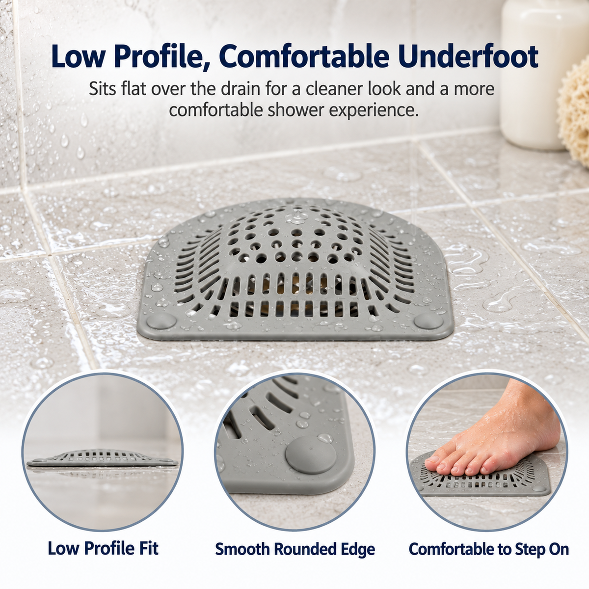 Bathroom Drain Hair Catcher – Sink & Shower Hair Filter