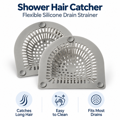 Bathroom Drain Hair Catcher – Sink & Shower Hair Filter