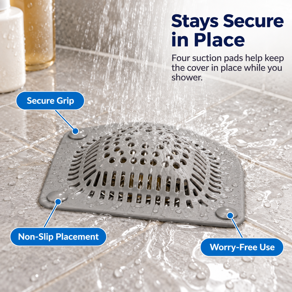 Bathroom Drain Hair Catcher – Sink & Shower Hair Filter