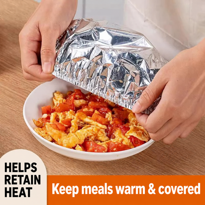 🔥 LIMITED-TIME 50% OFF — Reusable Aluminum Foil Insulated Food Covers for Bowls & Plates