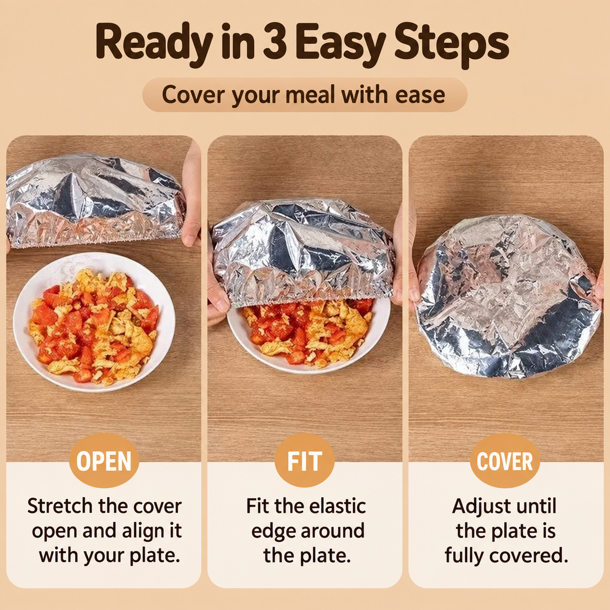🔥 LIMITED-TIME 50% OFF — Reusable Aluminum Foil Insulated Food Covers for Bowls & Plates
