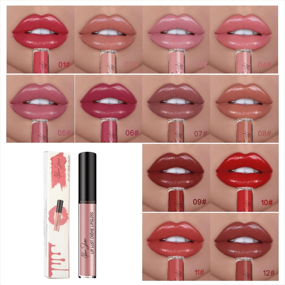 12 Colors Cream Texture Lipstick Waterproof 🔥 - 50% OFF TODAY